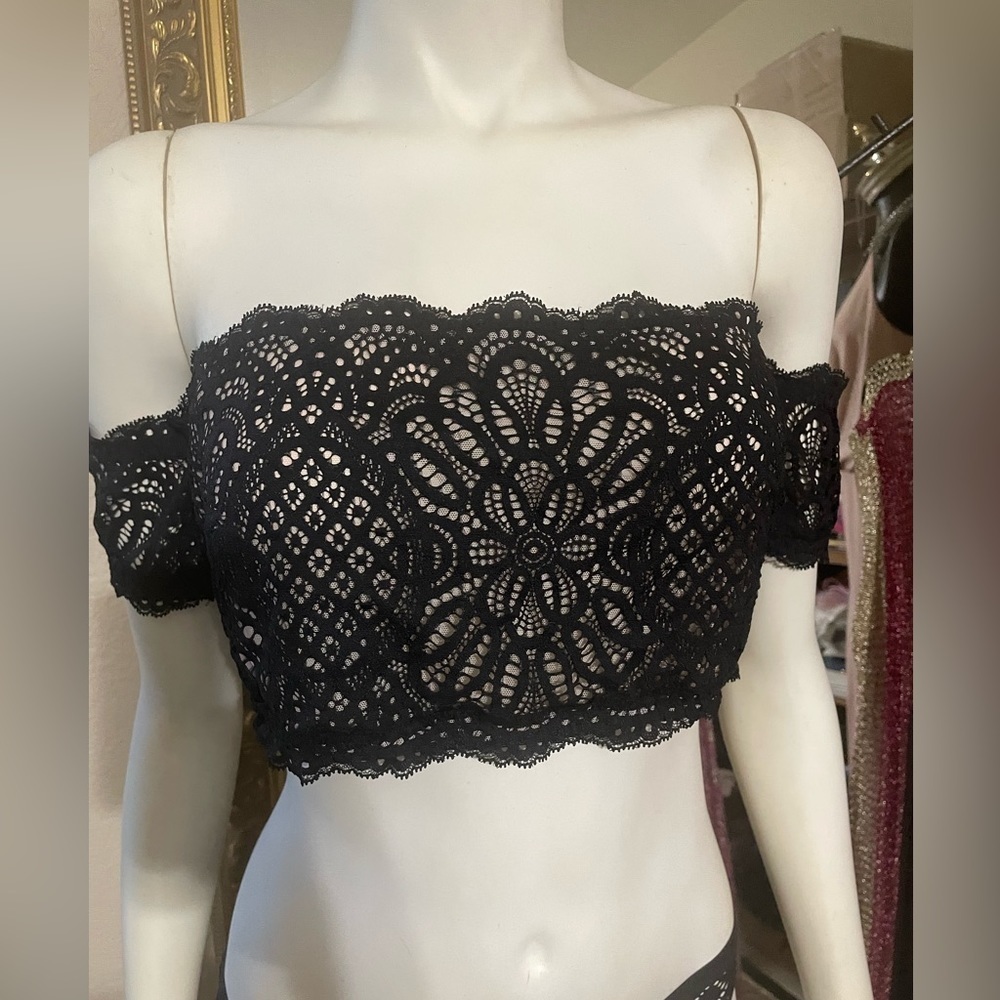 Victoria Secret Dream Angels Bralette Bra & Panty Sexy Off the Shoulders Bra 🆕 - Picture 5 of 12